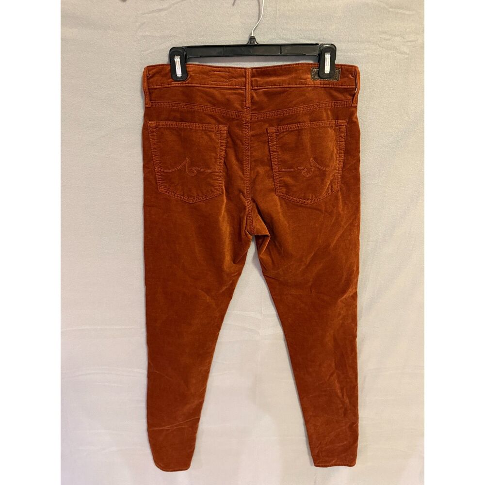 AG Adriano Goldschmied “The Farrah Skinny” high-rise skinny pants in rust/copper - Picture 3 of 5